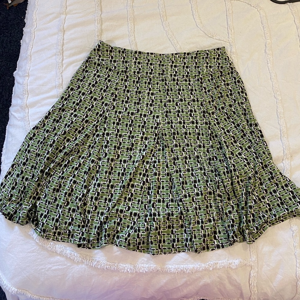 🌷Apt. 9 Brown&Green A-Line Skirt Size XLP 3/$30